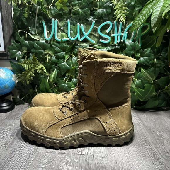 Rocky Sv2 Men Size 15 M Special Ops Military Combat Boot Coyote Brown Tan Steel - Picture 4 of 10